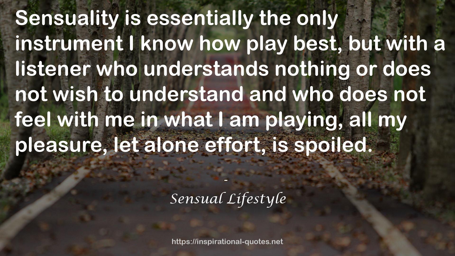 Sensual Lifestyle QUOTES