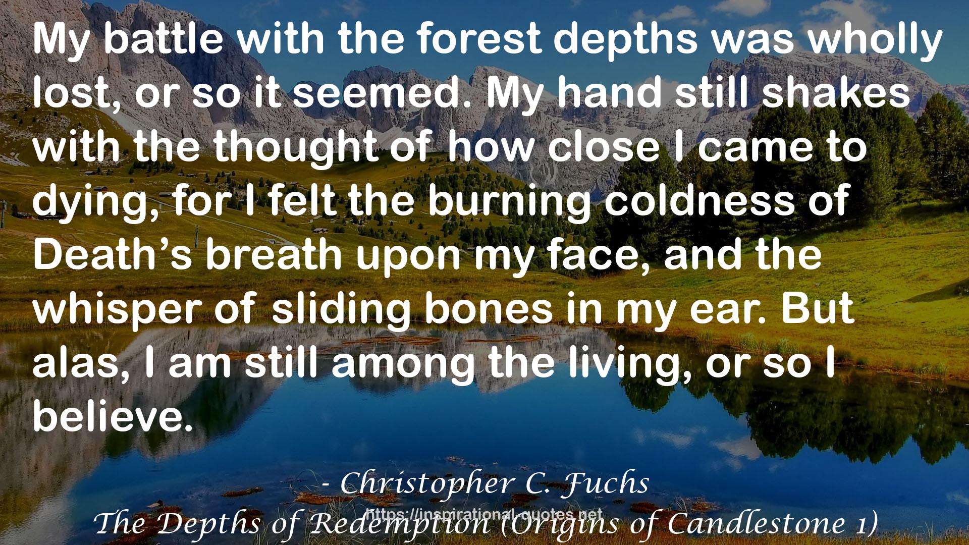 The Depths of Redemption (Origins of Candlestone 1) QUOTES