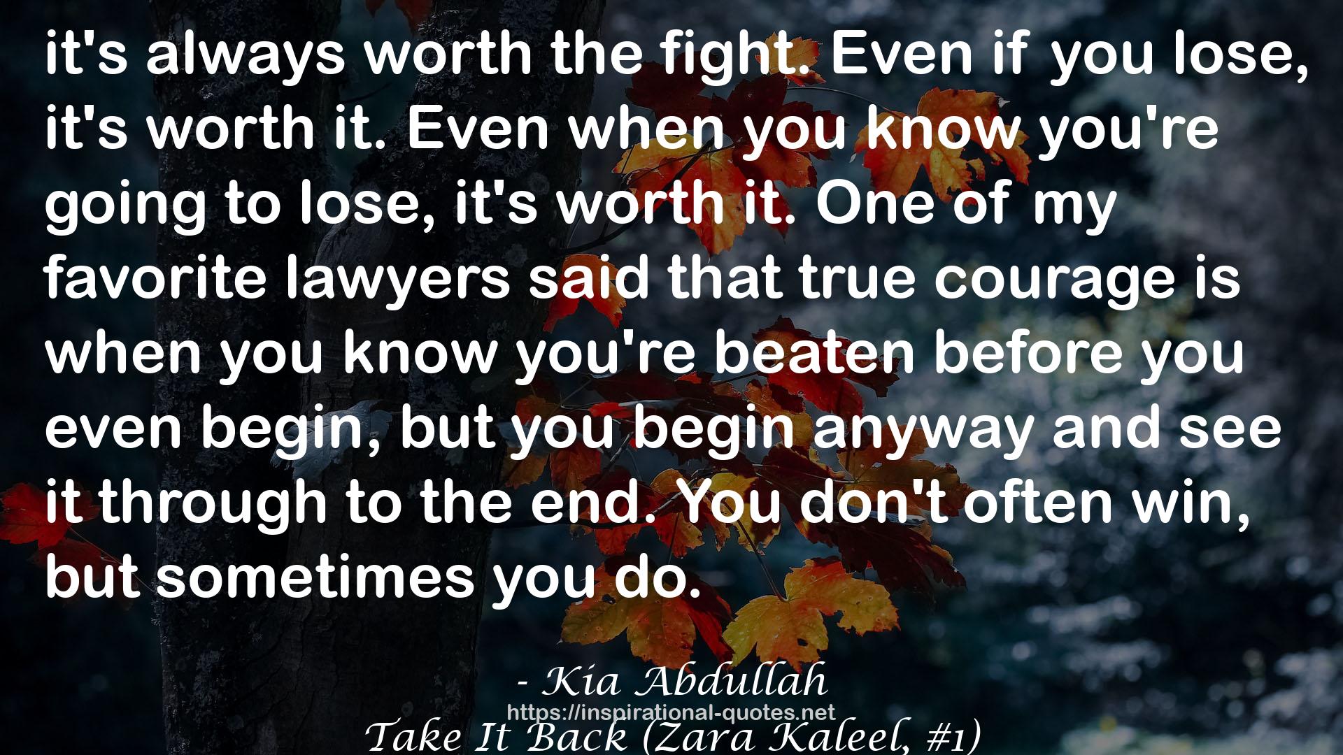 Kia Abdullah QUOTES