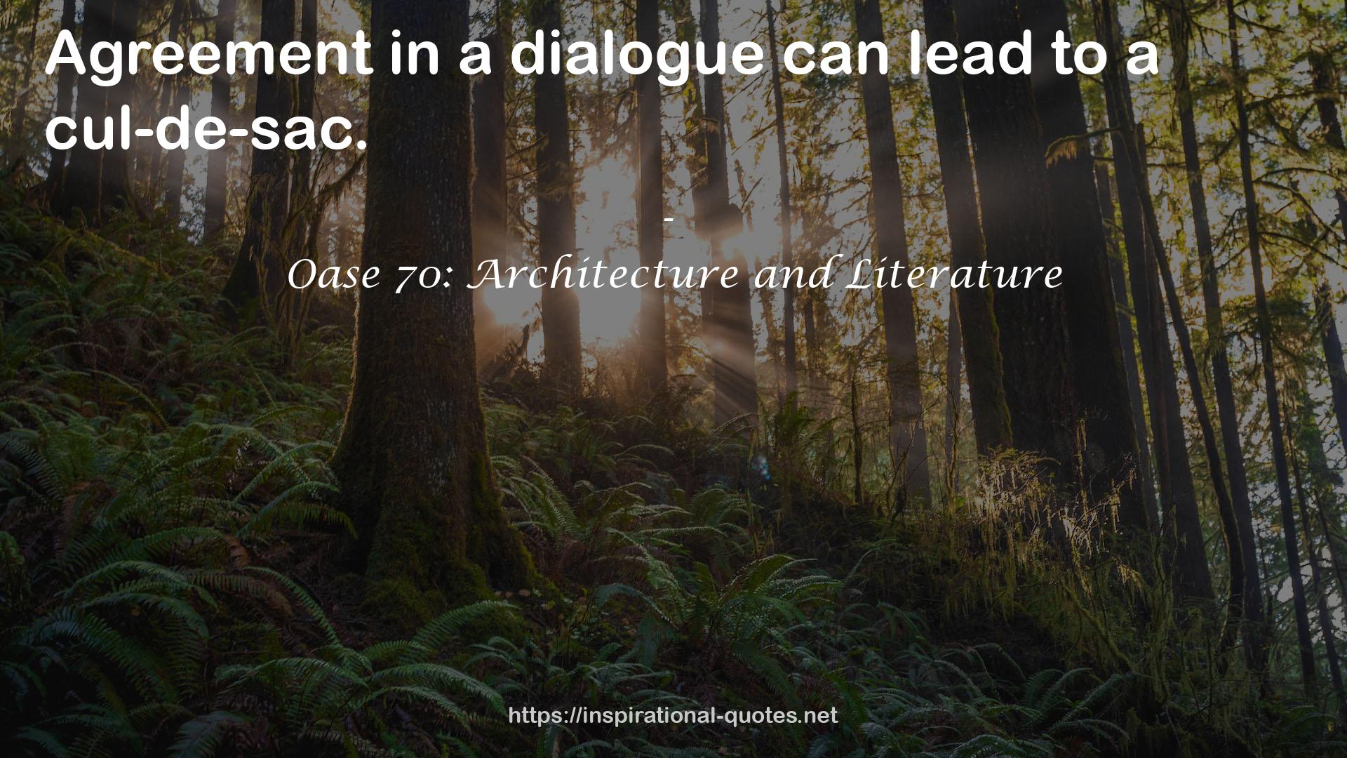 Oase 70: Architecture and Literature QUOTES