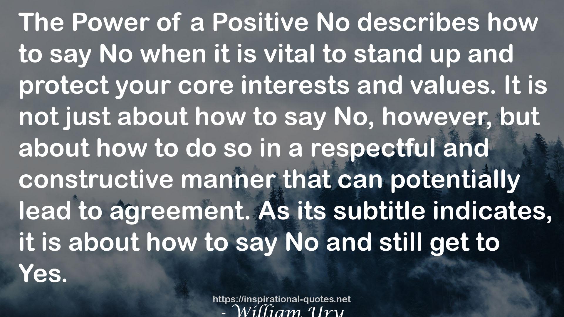 Getting Past No: Negotiating in Difficult Situations QUOTES