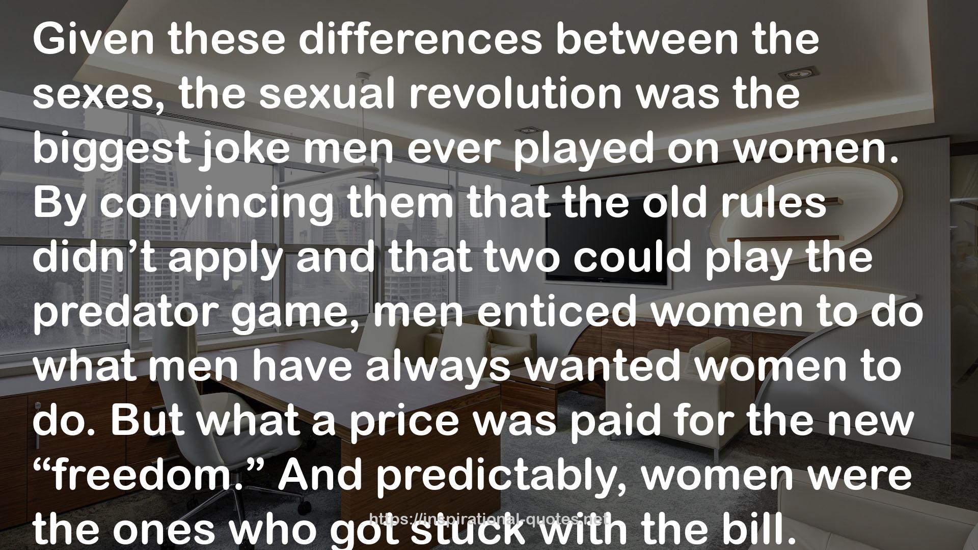 the sexual revolution  QUOTES