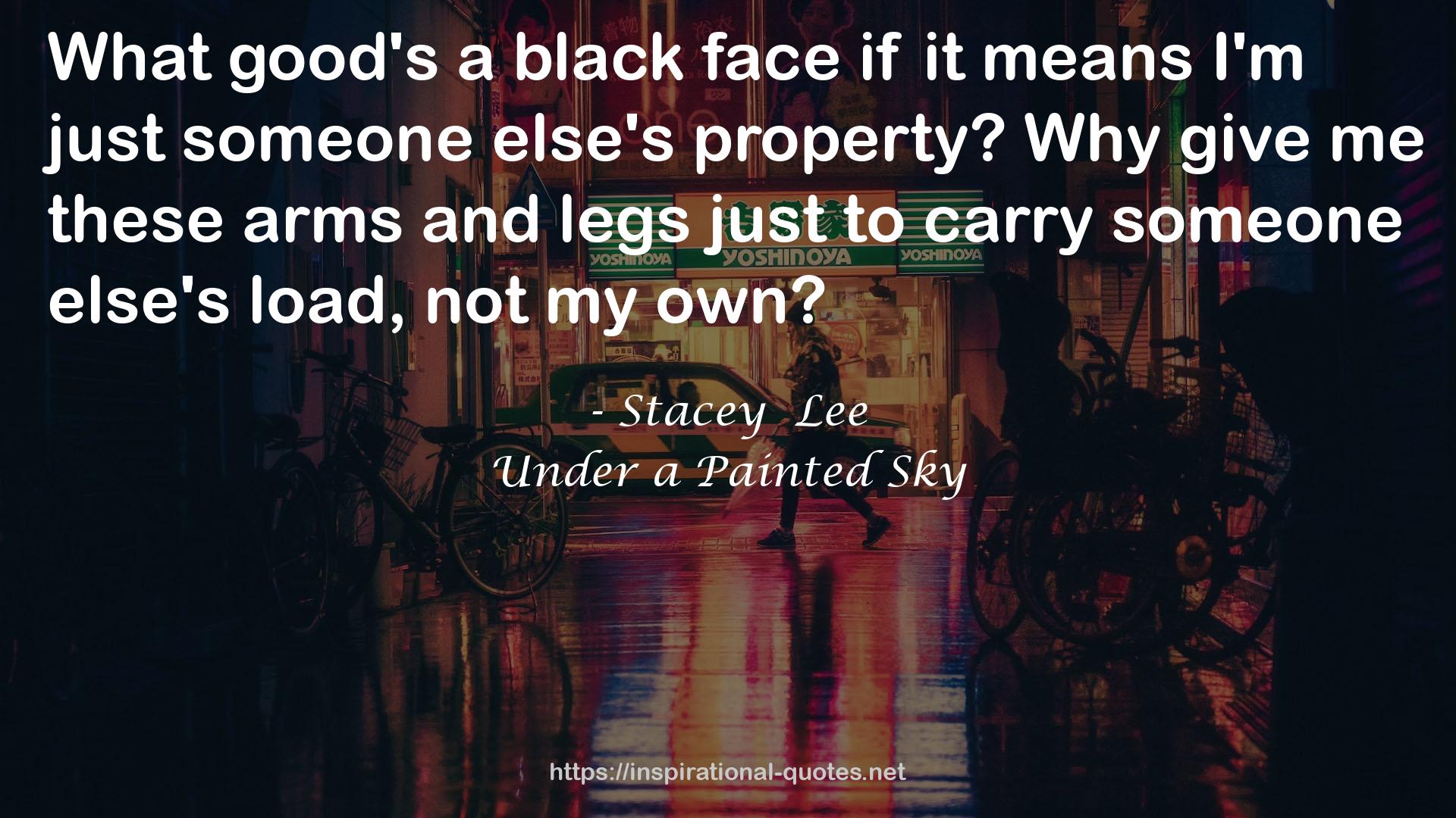 a black face  QUOTES