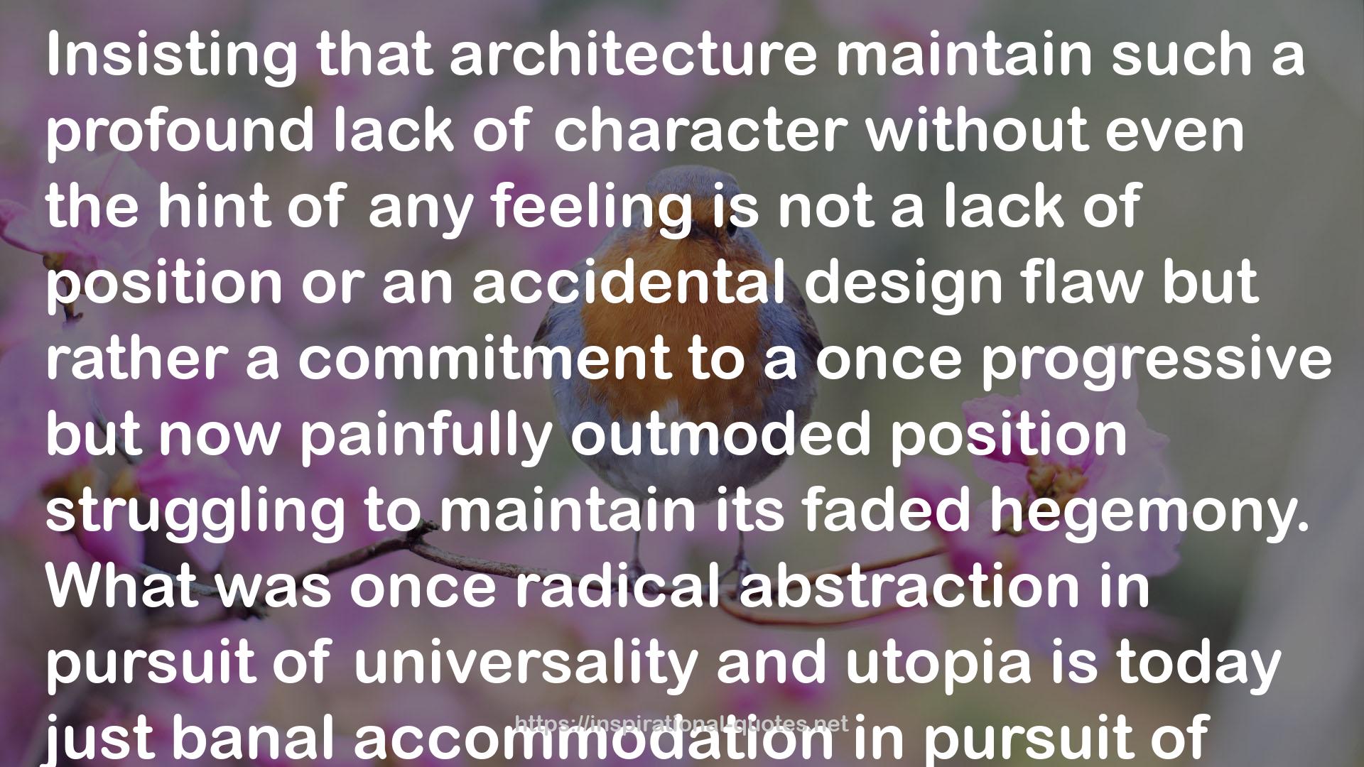 Kissing Architecture QUOTES