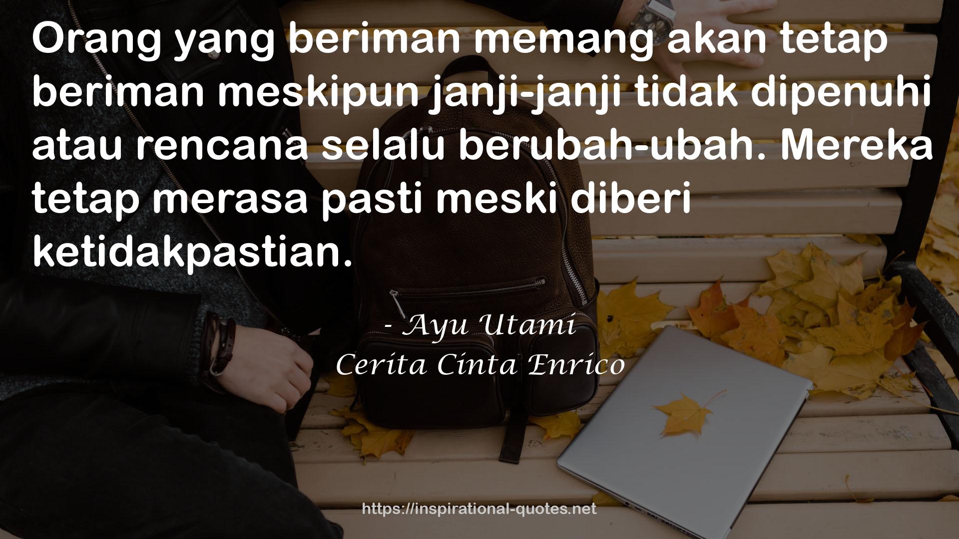 Cerita Cinta Enrico QUOTES