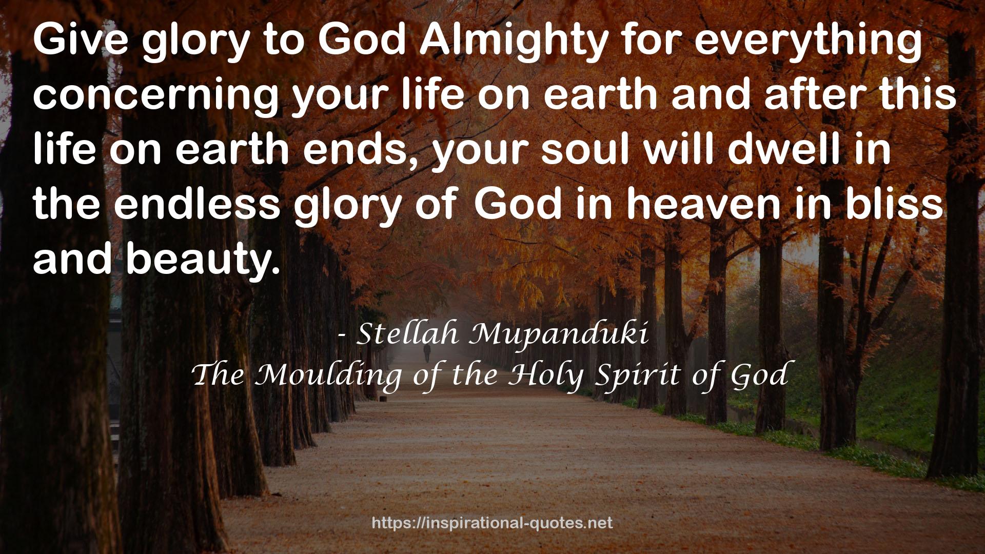 The Moulding of the Holy Spirit of God QUOTES