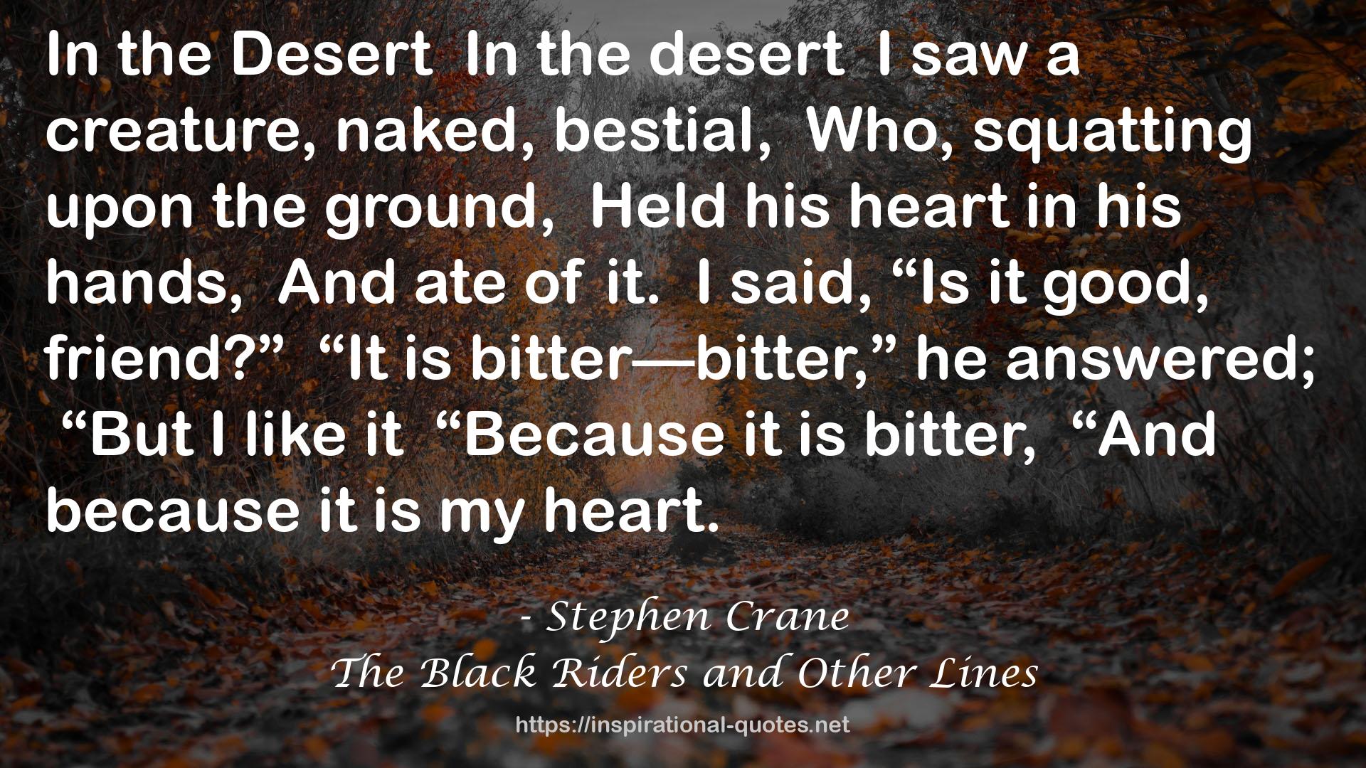 The Black Riders and Other Lines QUOTES