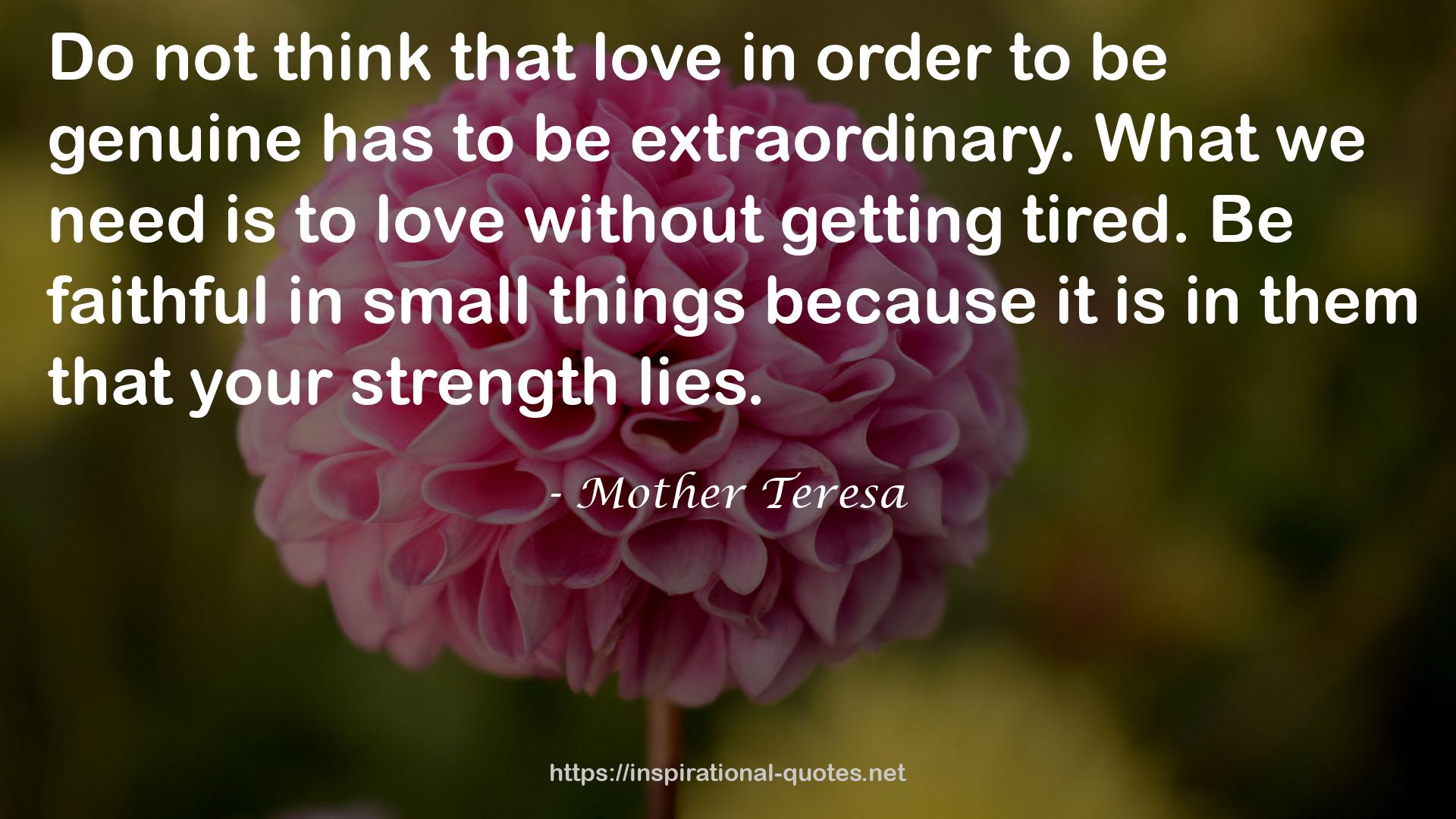 Mother Teresa QUOTES