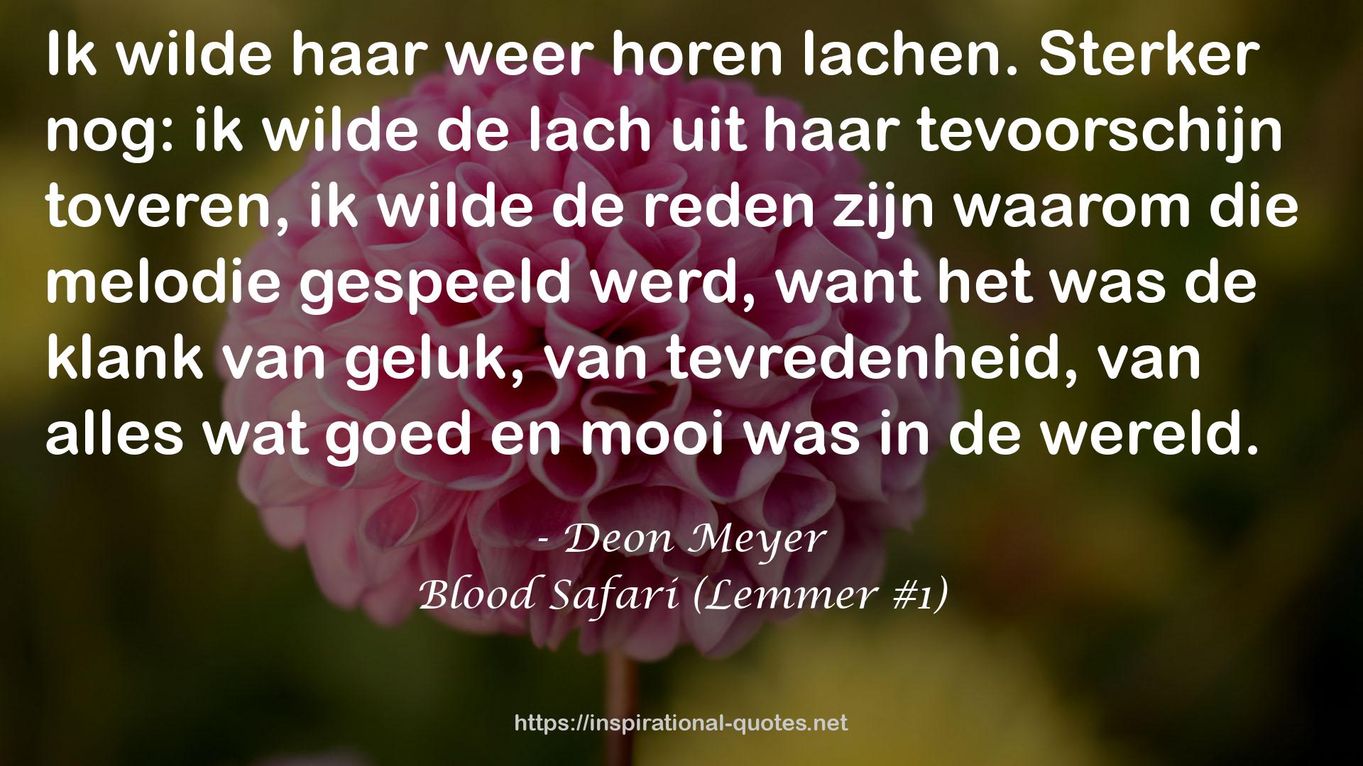Blood Safari (Lemmer #1) QUOTES