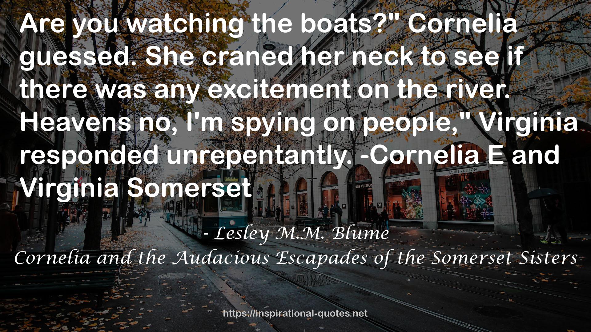 Cornelia and the Audacious Escapades of the Somerset Sisters QUOTES
