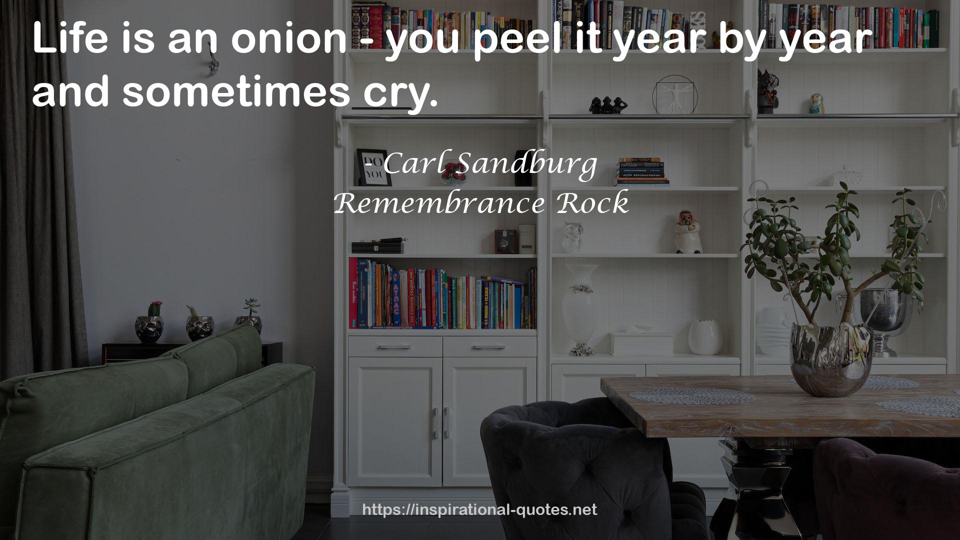 Remembrance Rock QUOTES