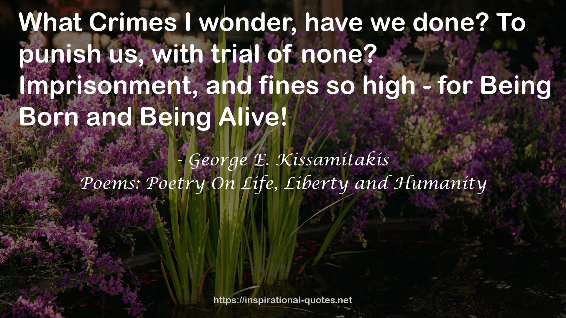 George E. Kissamitakis QUOTES