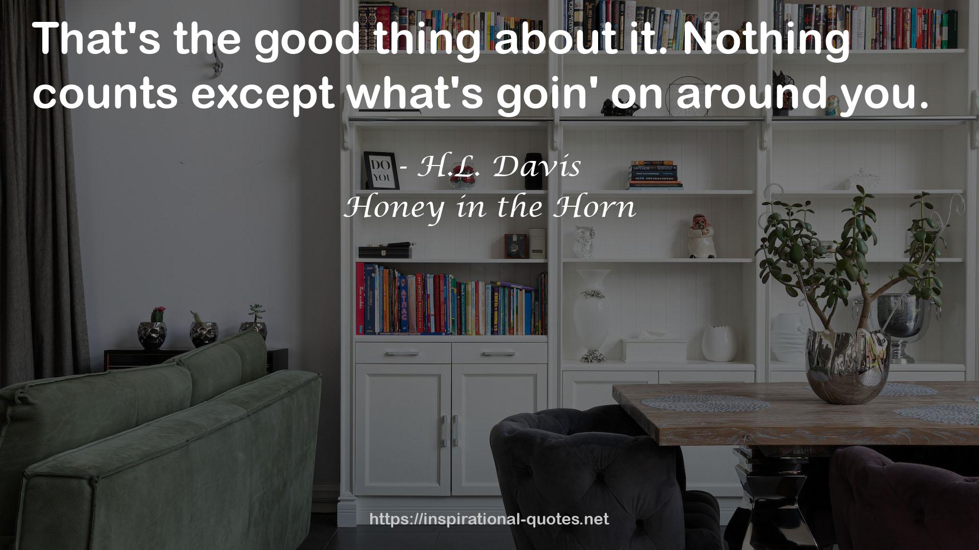 Honey in the Horn QUOTES