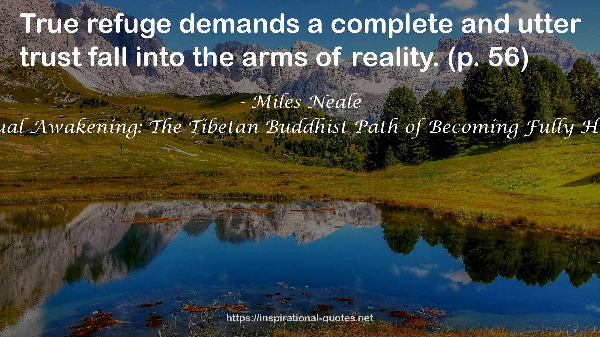 Gradual Awakening: The Tibetan Buddhist Path of Becoming Fully Human QUOTES