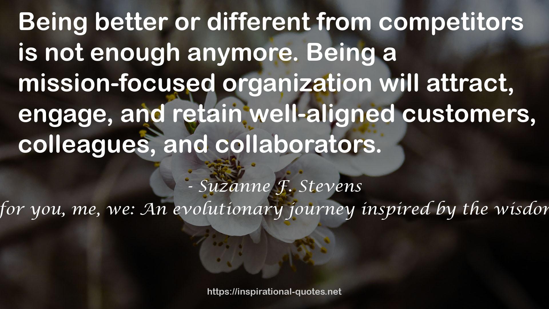 Suzanne F. Stevens QUOTES