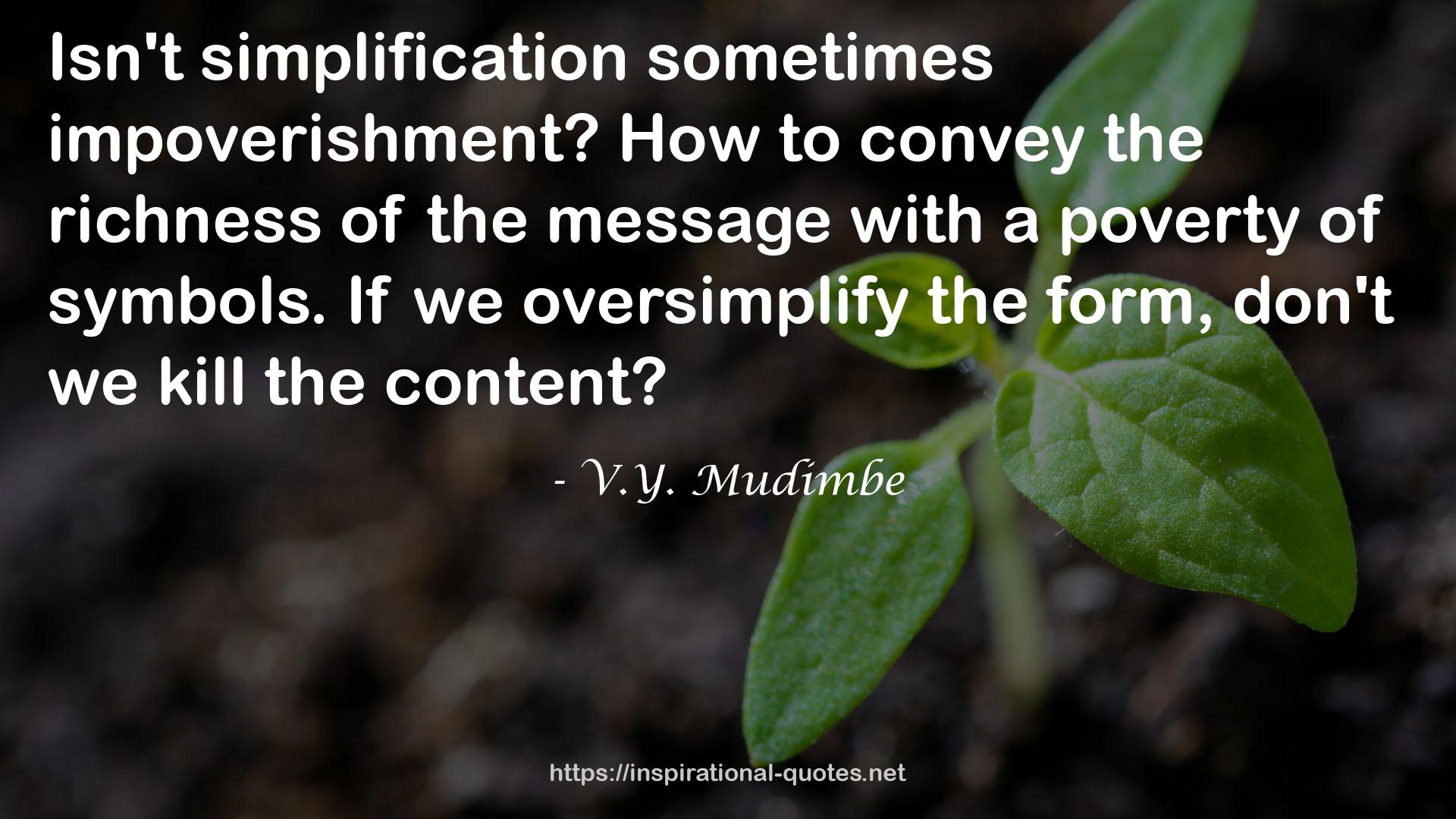 V.Y. Mudimbe QUOTES