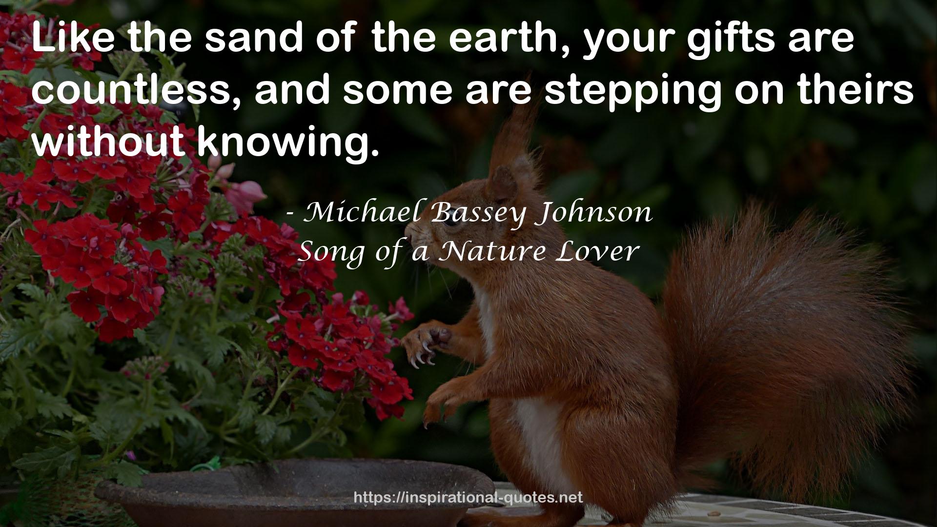 Song of a Nature Lover QUOTES