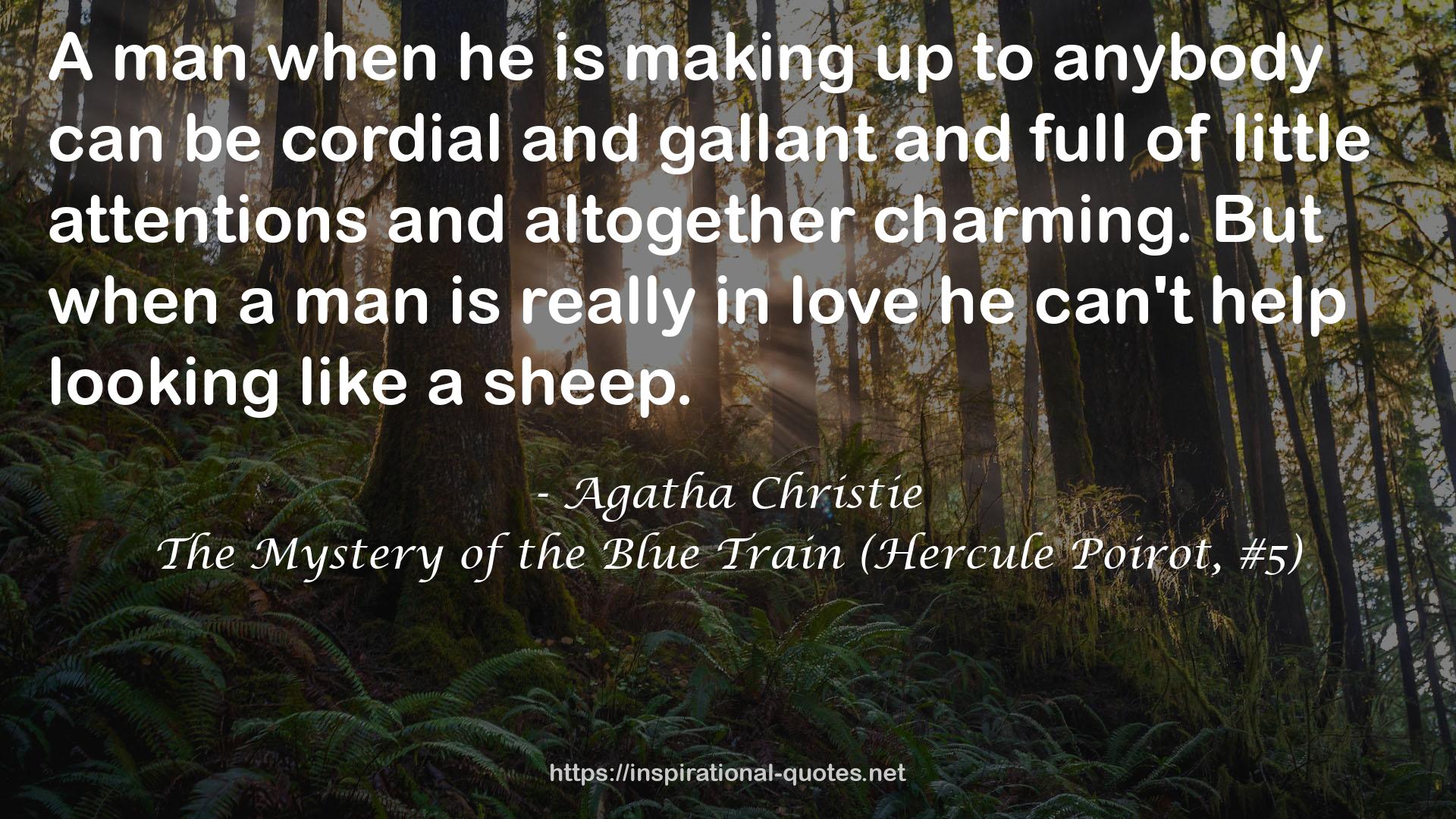 The Mystery of the Blue Train (Hercule Poirot, #5) QUOTES