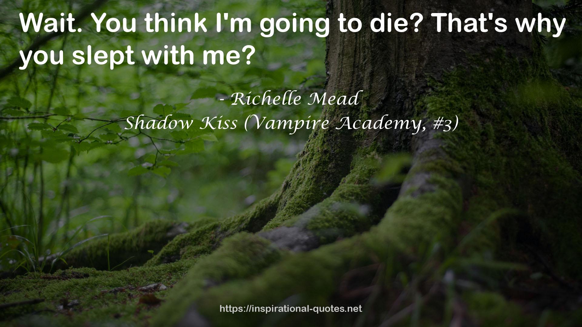 Shadow Kiss (Vampire Academy, #3) QUOTES