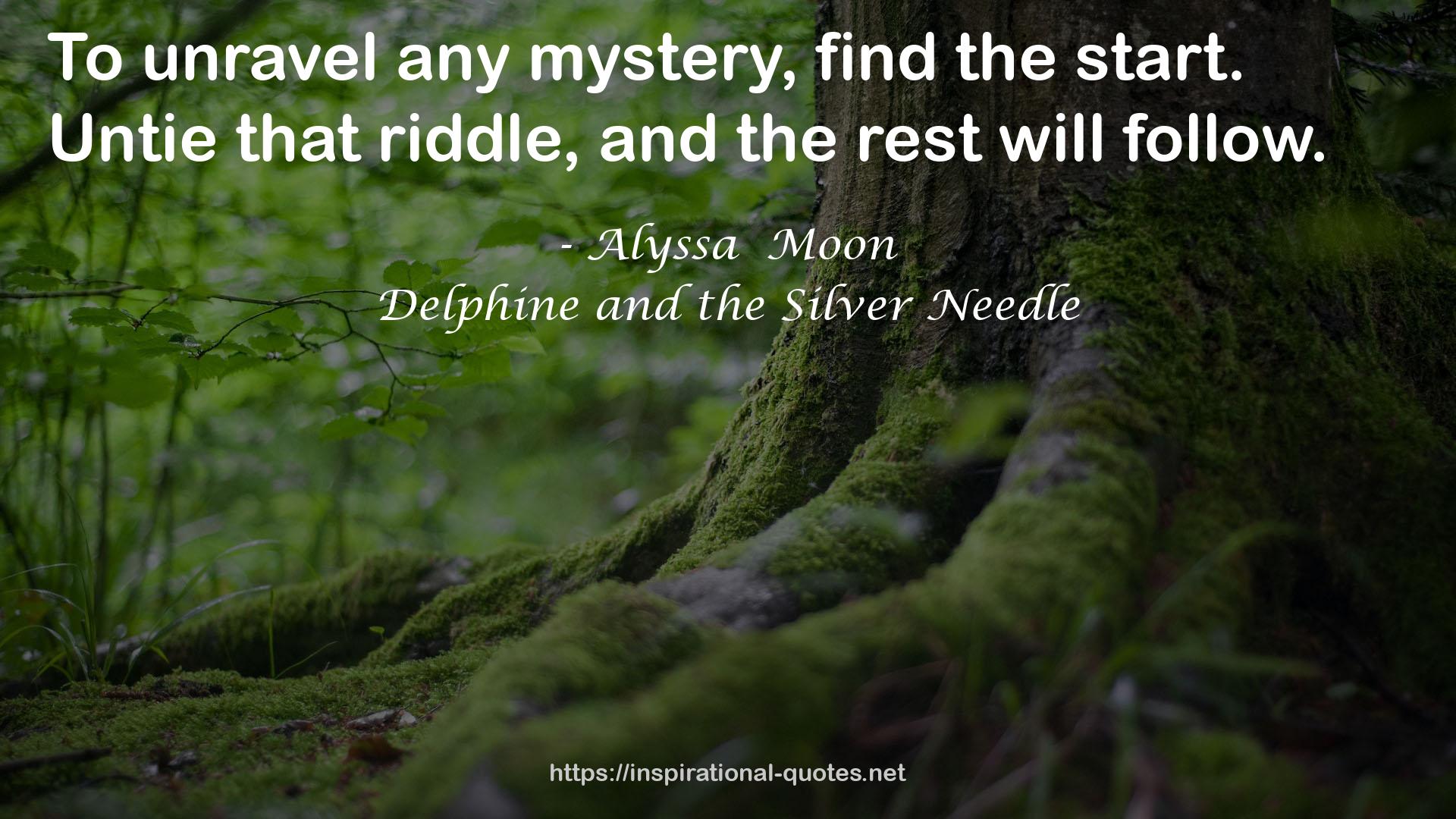 Delphine and the Silver Needle QUOTES