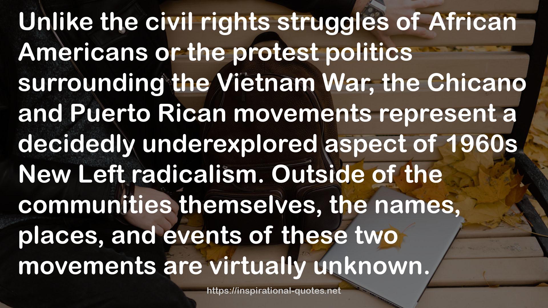 The Trouble with Unity: Latino Politics and the Creation of Identity QUOTES
