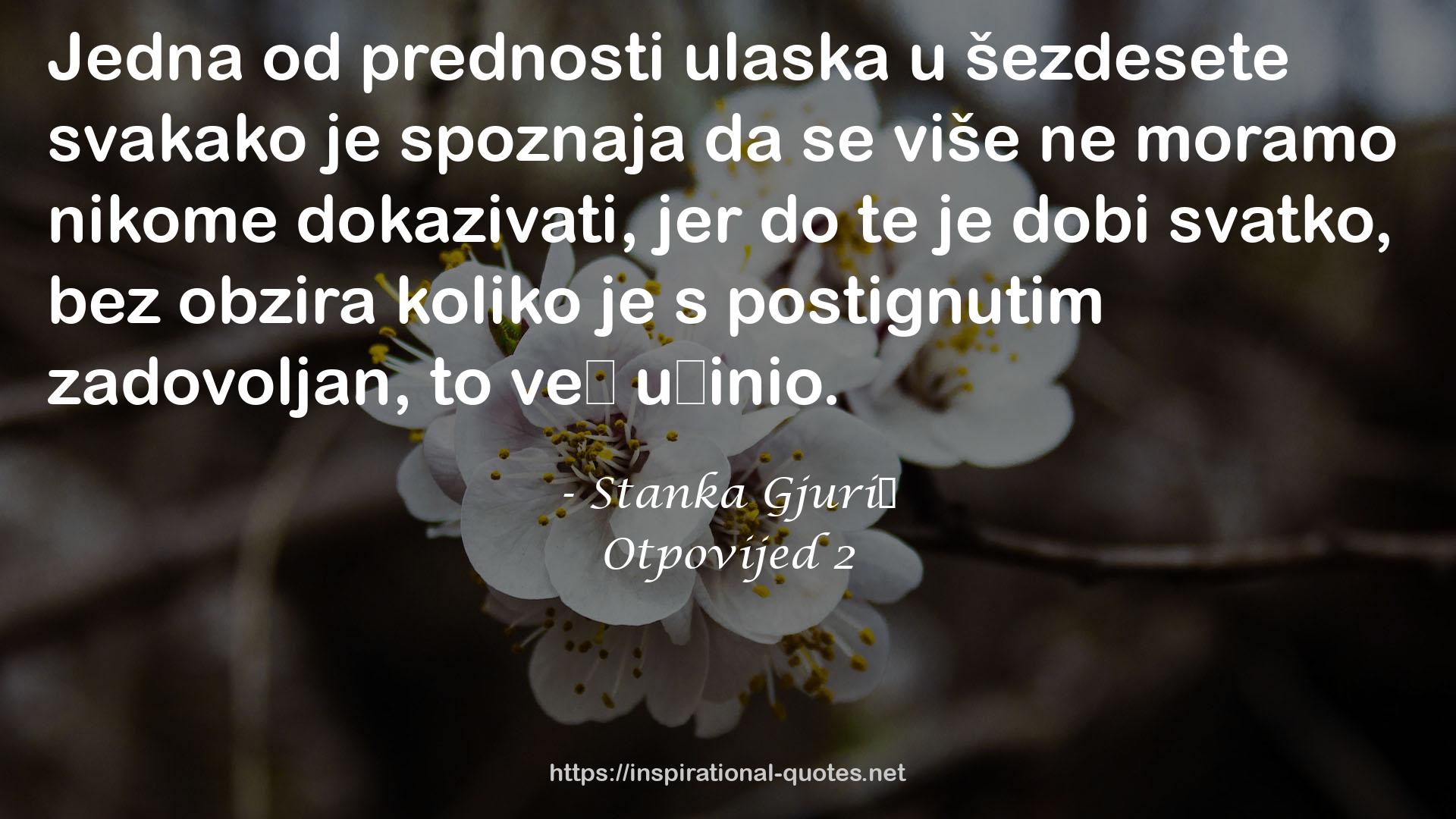 Stanka Gjurić QUOTES