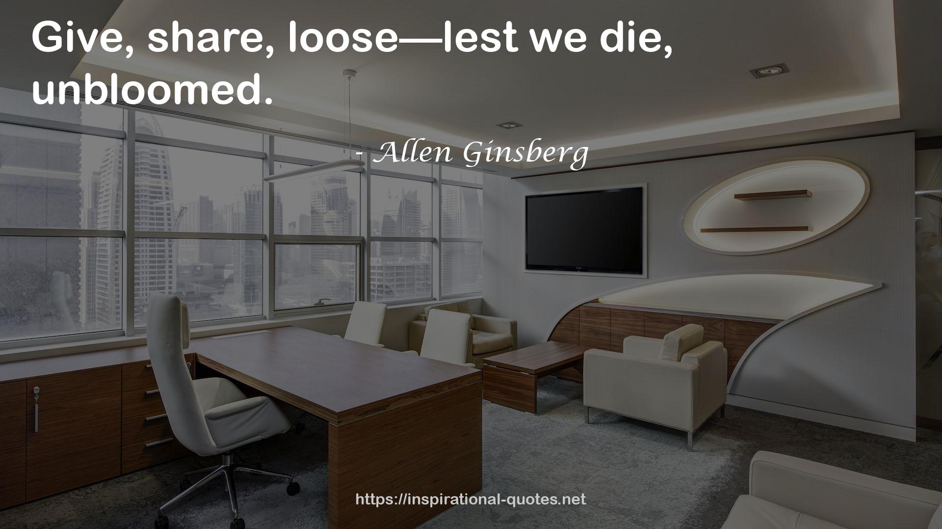 Allen Ginsberg QUOTES