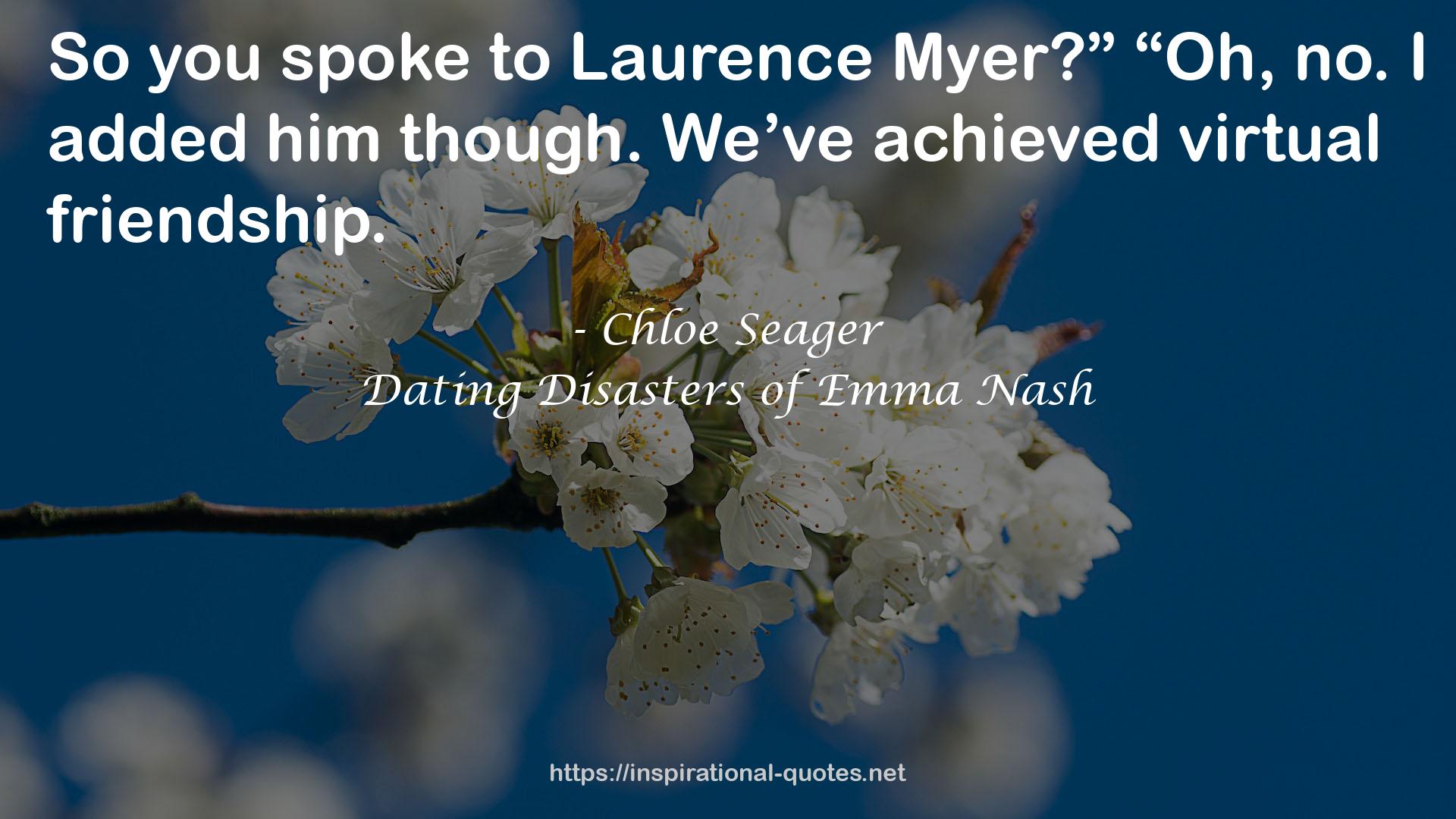 Chloe Seager QUOTES