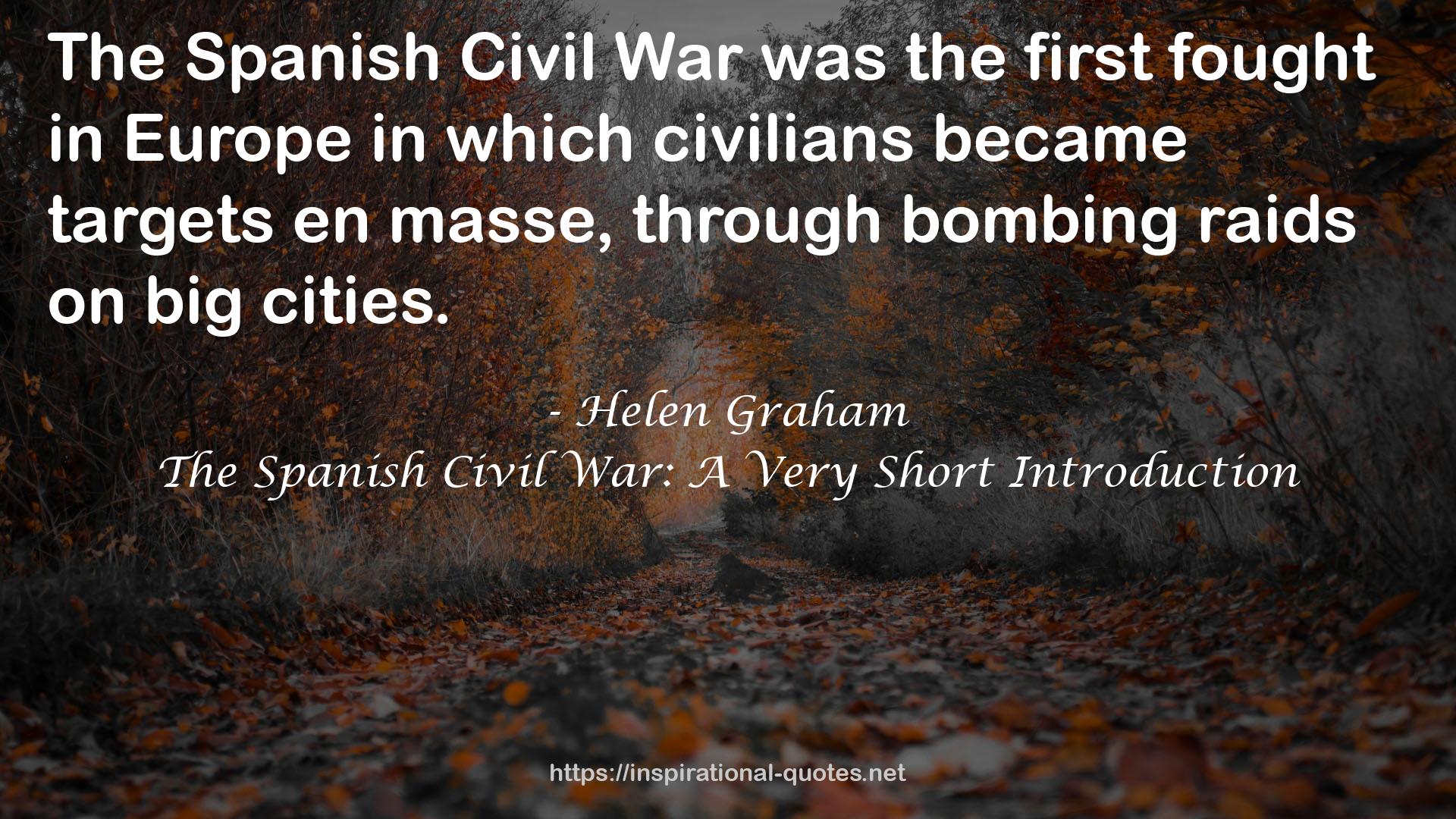 The Spanish Civil War: A Very Short Introduction QUOTES