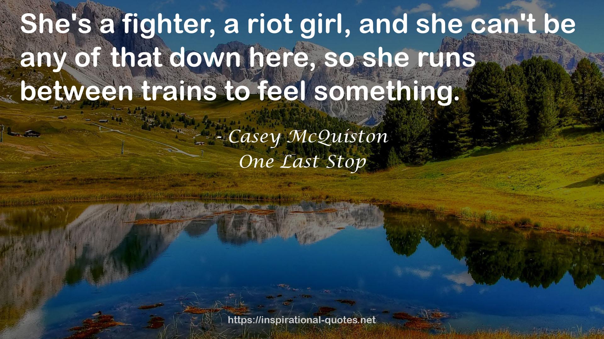 One Last Stop QUOTES