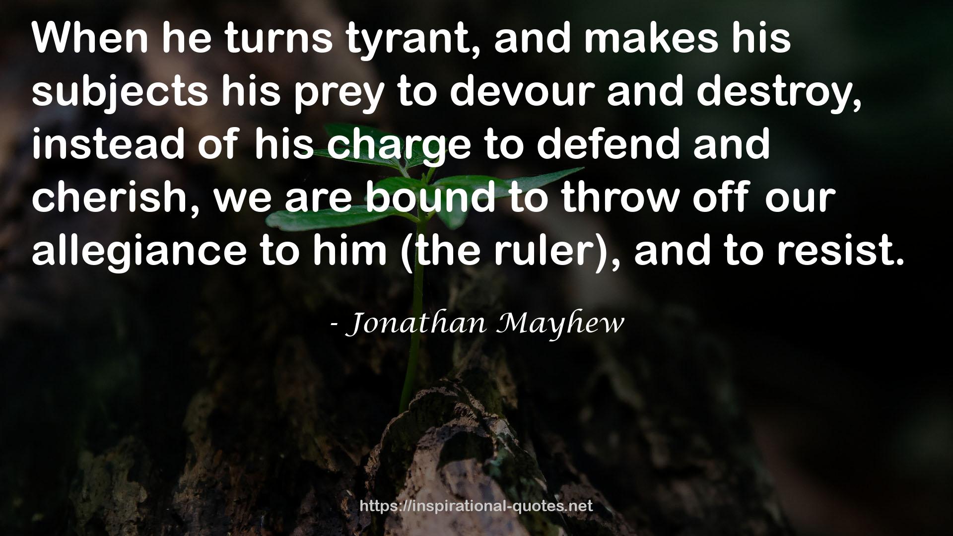 Jonathan Mayhew QUOTES