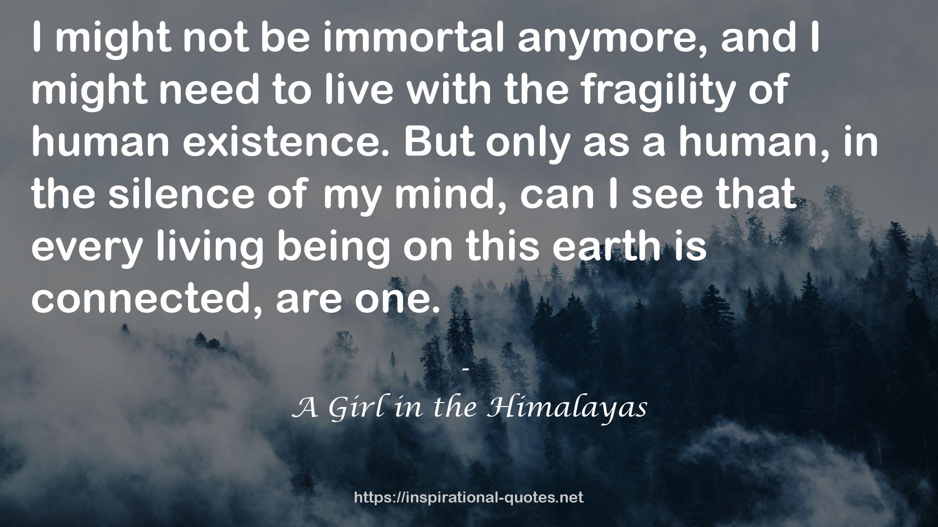 A Girl in the Himalayas QUOTES