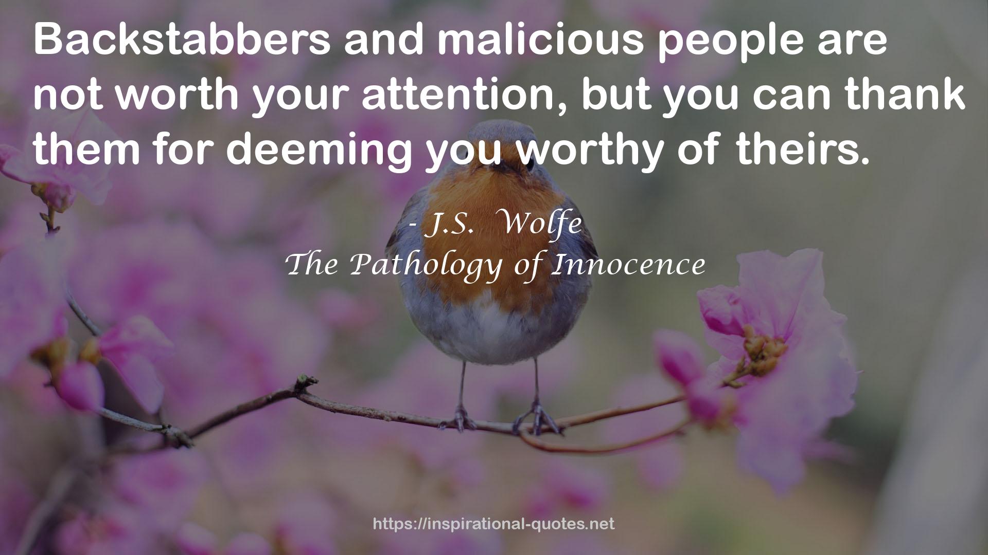 The Pathology of Innocence QUOTES