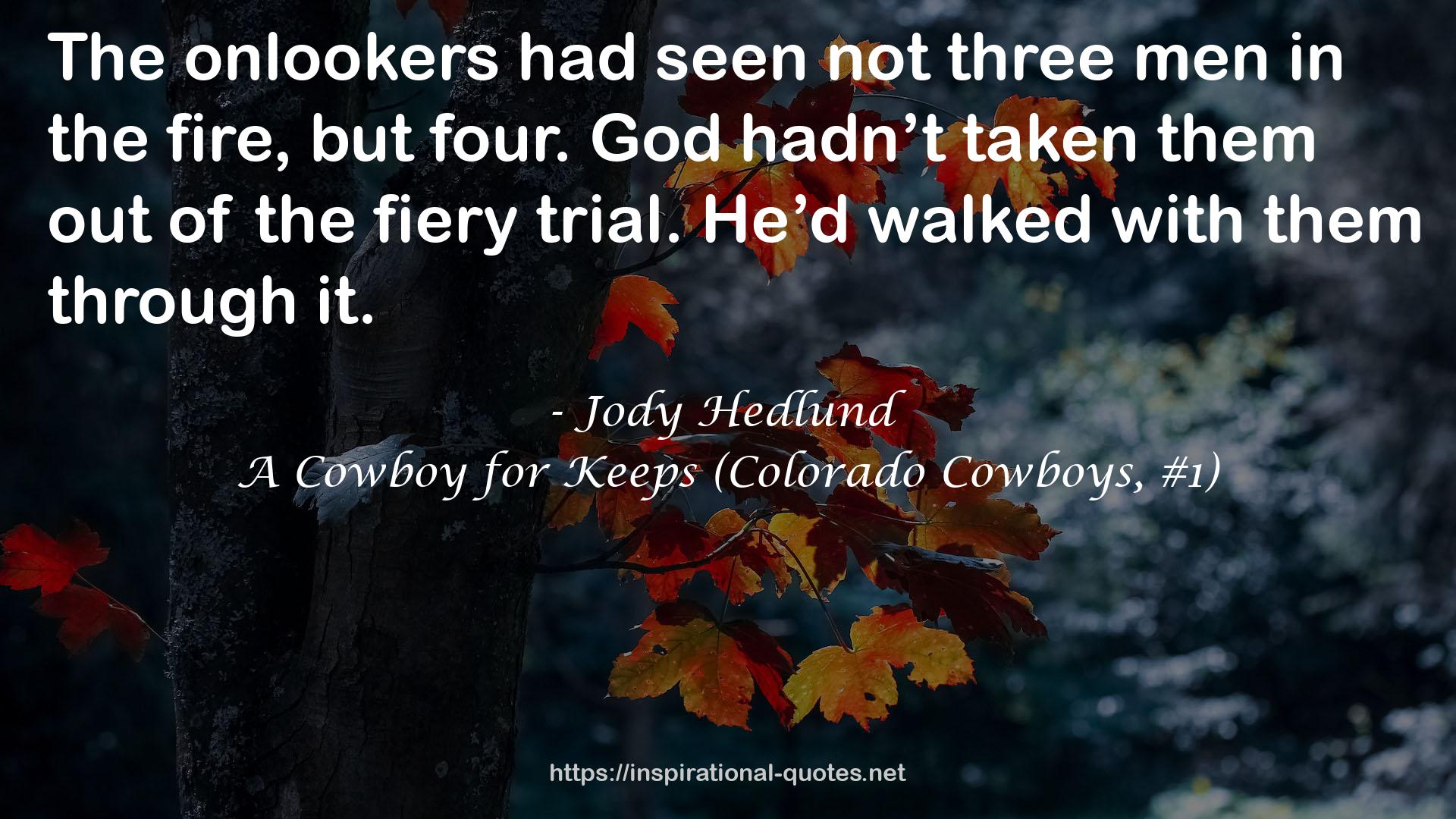 A Cowboy for Keeps (Colorado Cowboys, #1) QUOTES