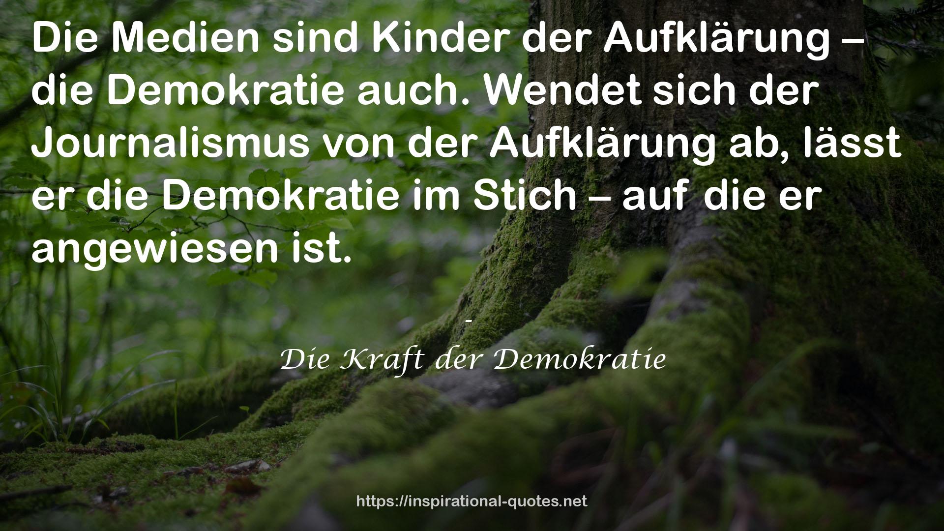 Die Kraft der Demokratie QUOTES