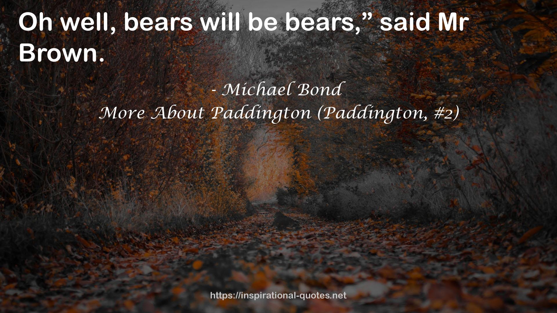 More About Paddington (Paddington, #2) QUOTES