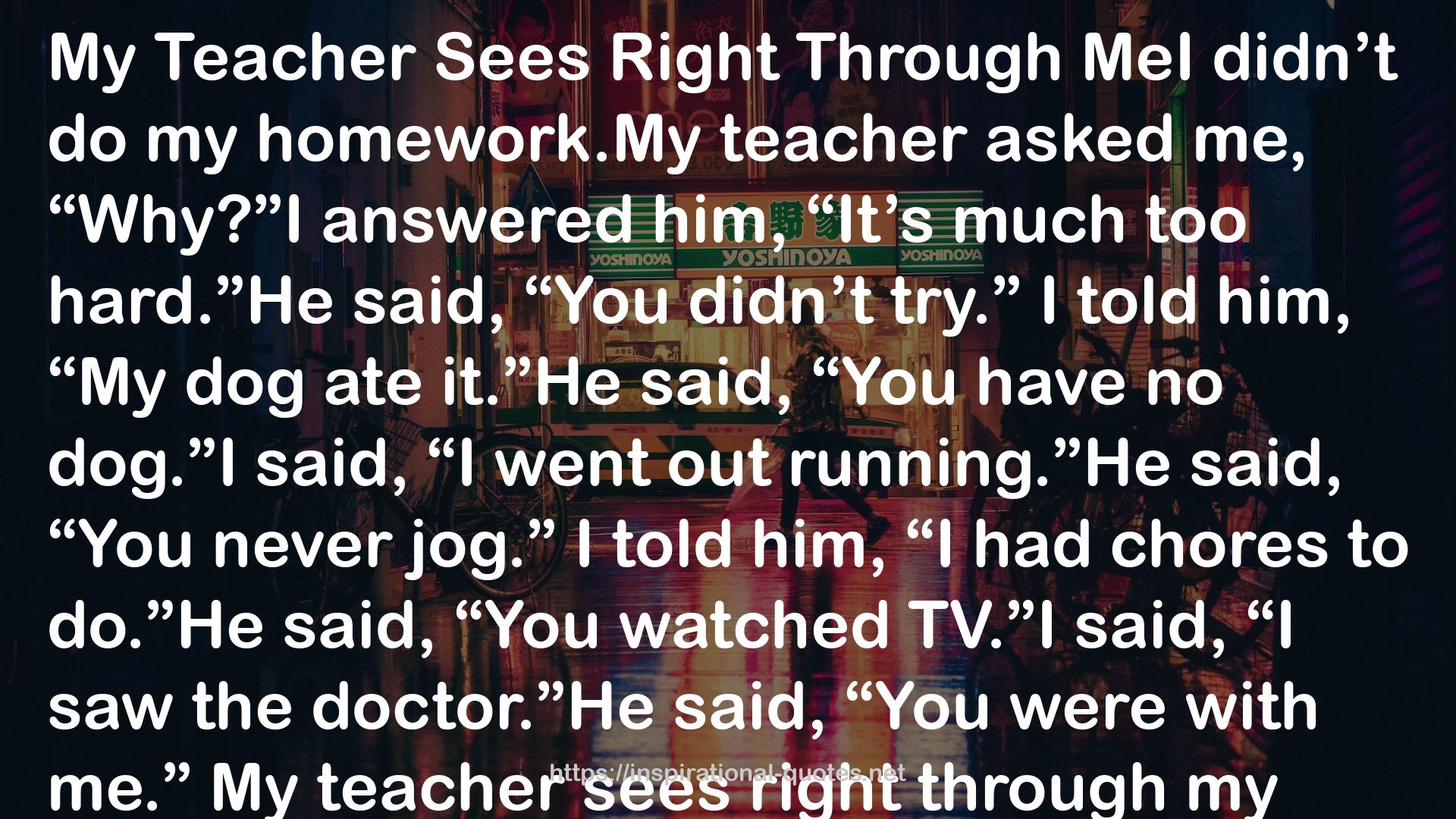 the teacherwhen  QUOTES