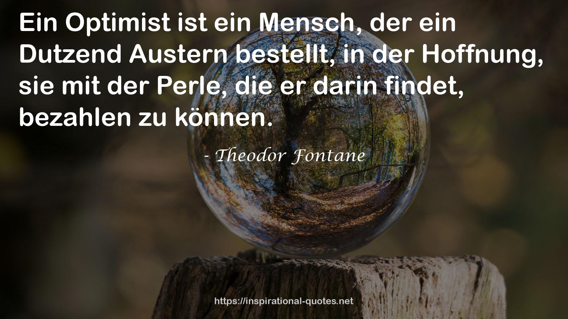 Theodor Fontane QUOTES