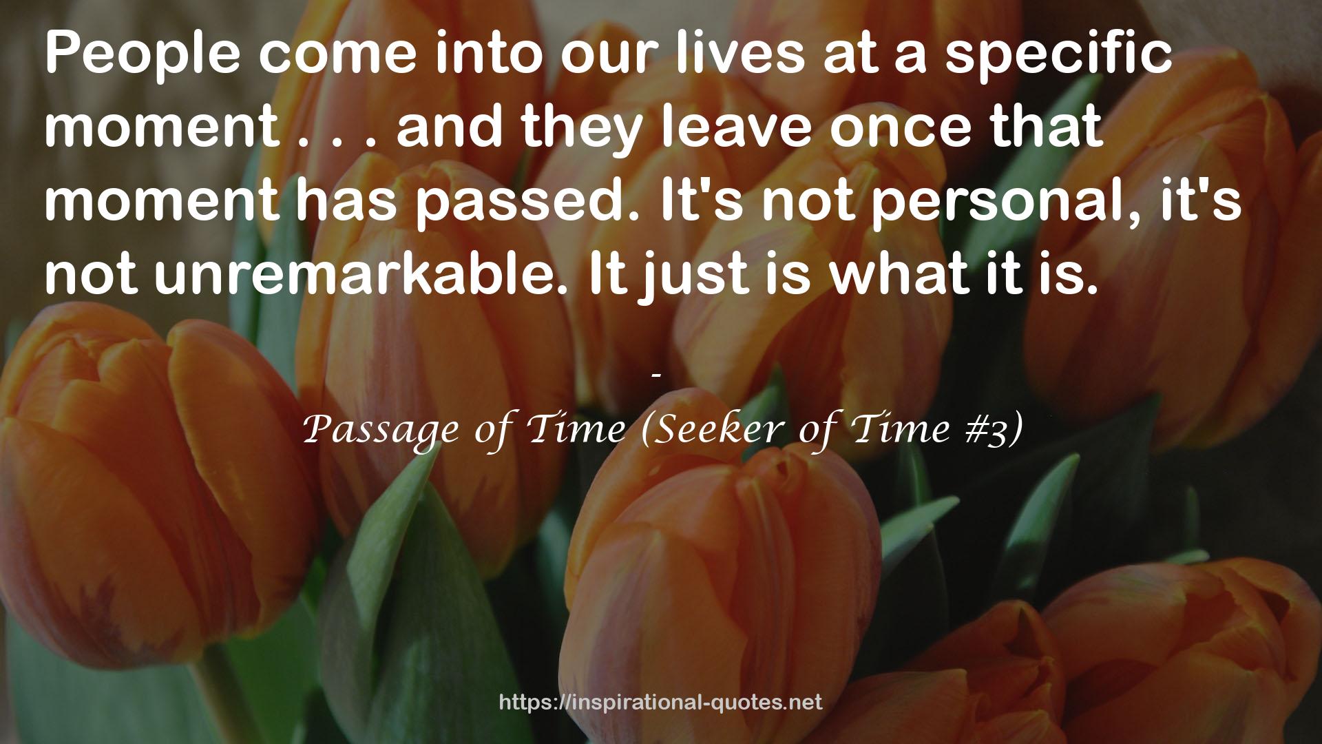 Passage of Time (Seeker of Time #3) QUOTES