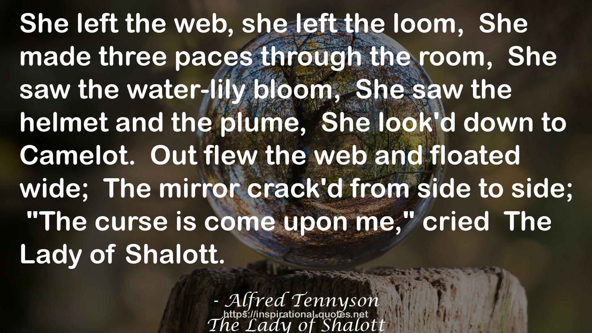 The Lady of Shalott QUOTES