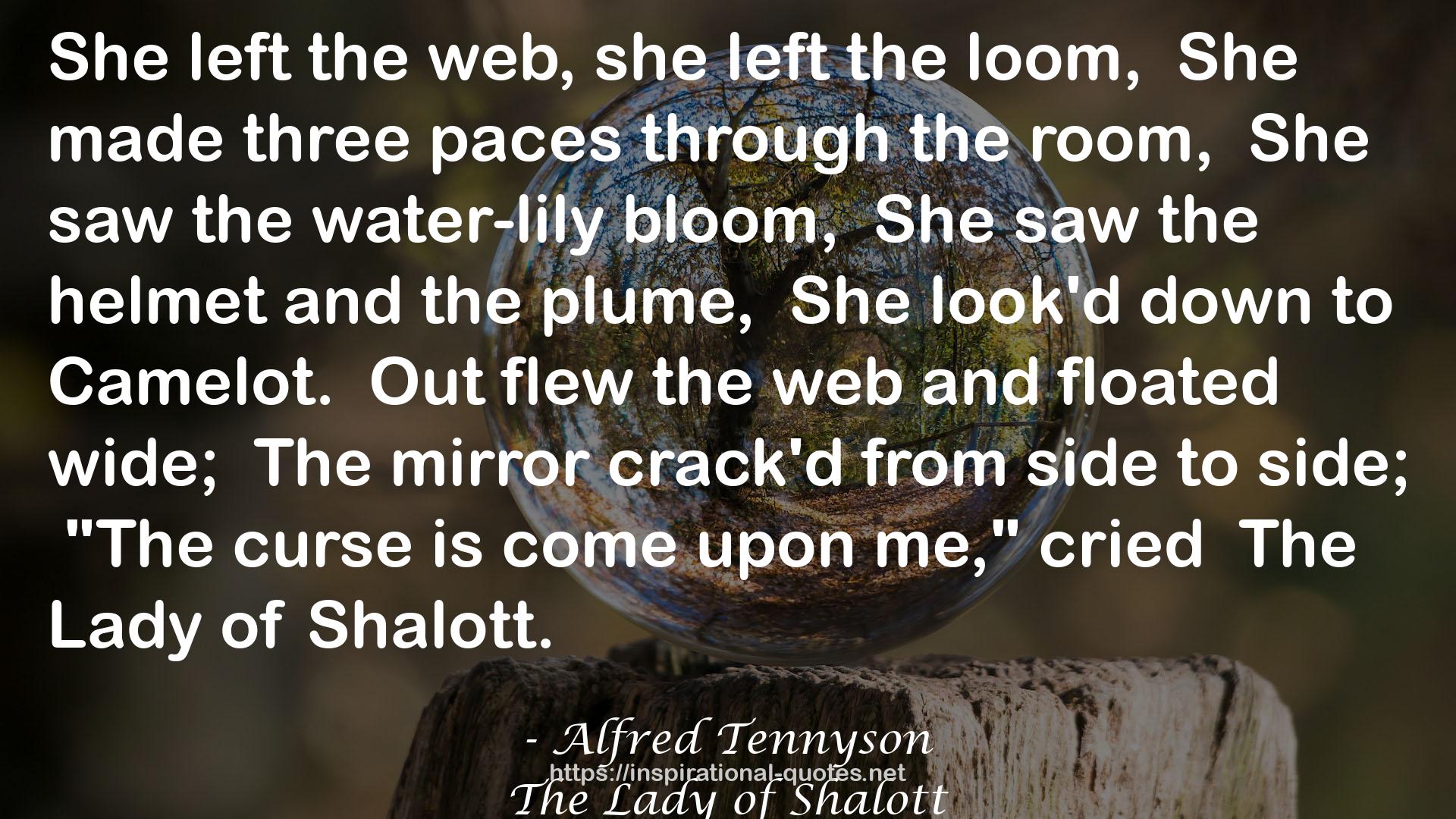 Alfred Tennyson QUOTES