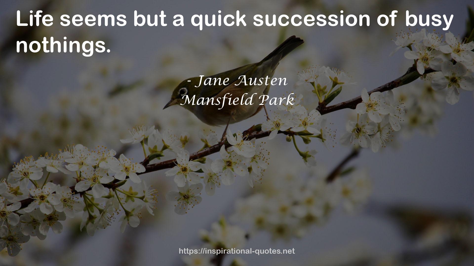 Mansfield Park QUOTES