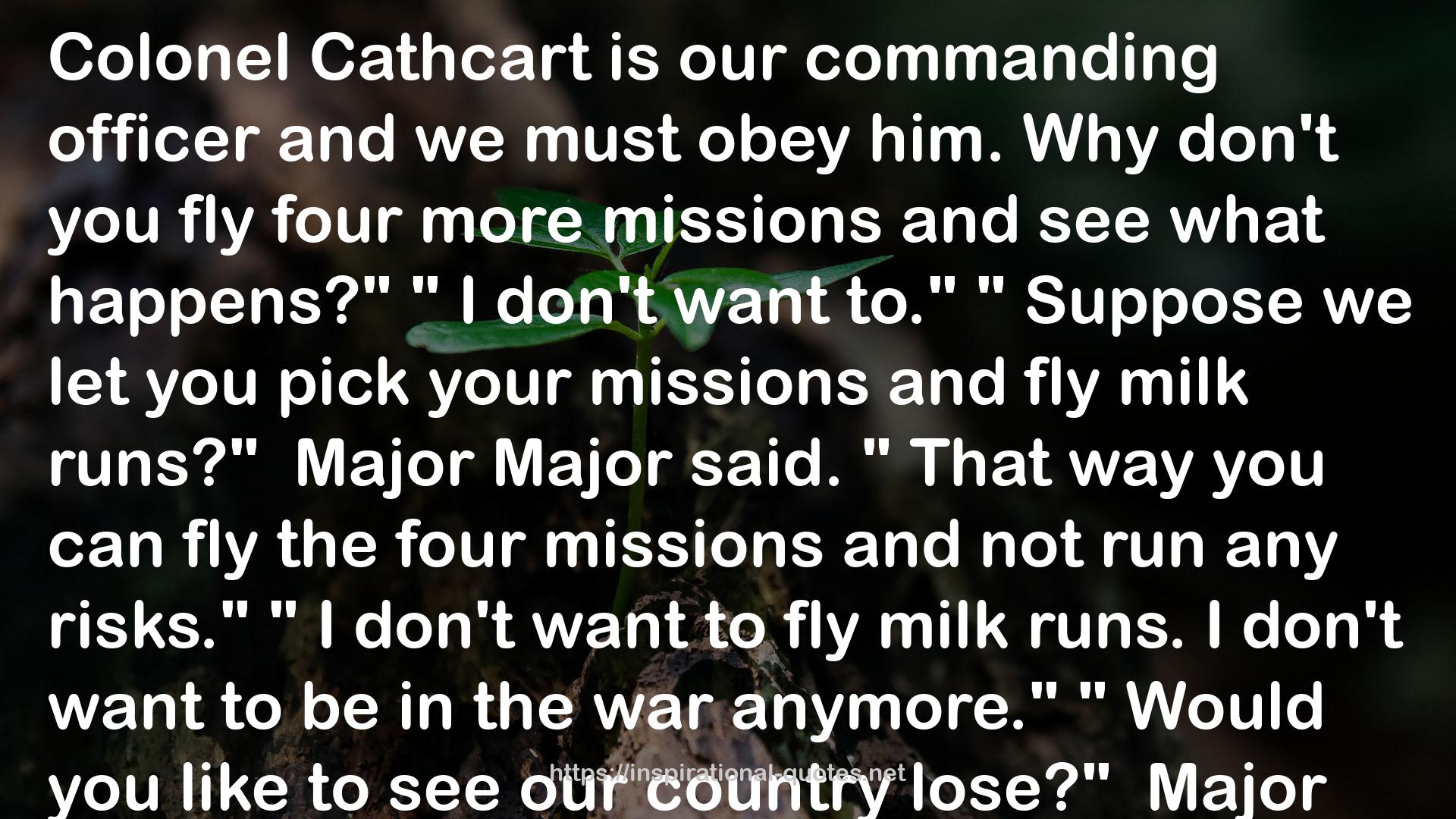 Cathcart  QUOTES