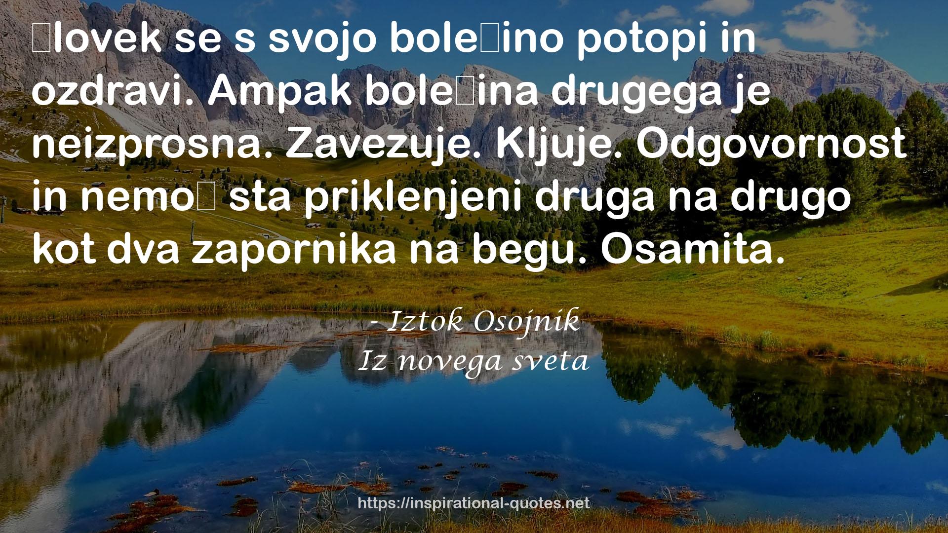 Iz novega sveta QUOTES