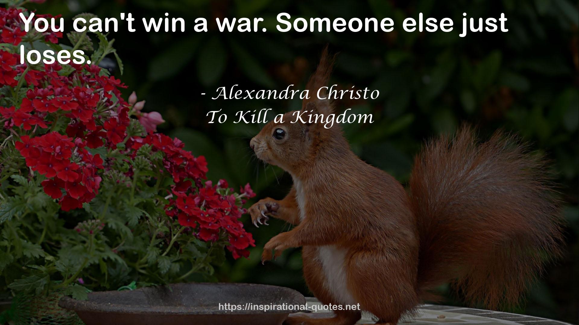 To Kill a Kingdom QUOTES