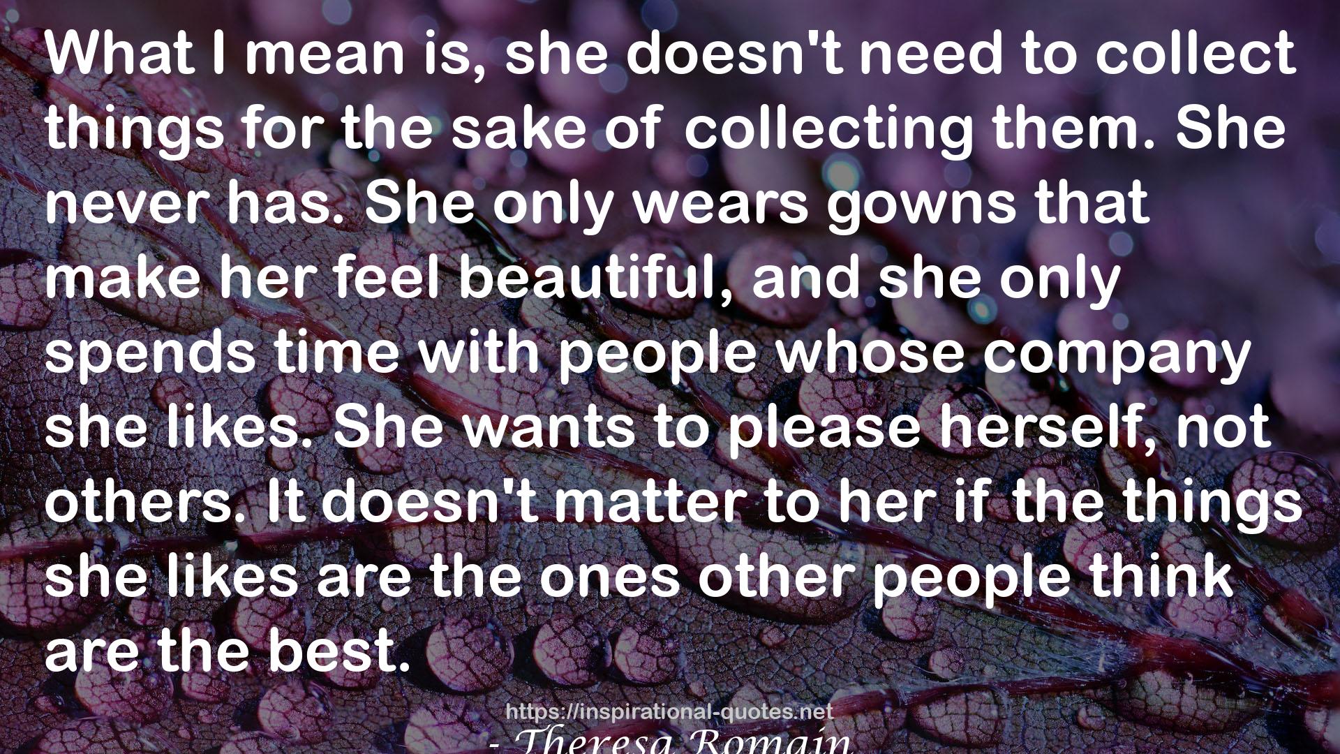 Theresa Romain QUOTES