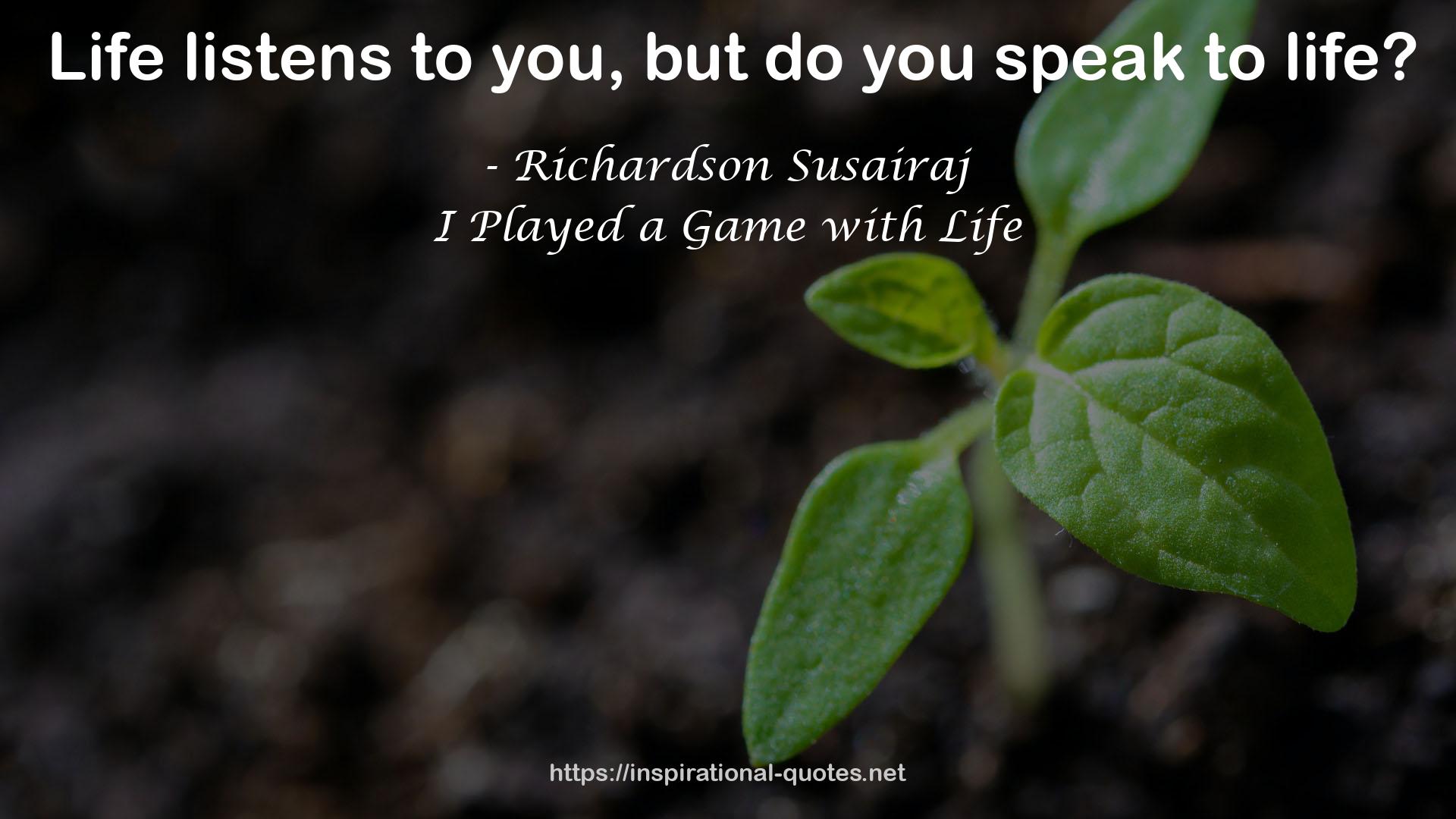 Richardson Susairaj QUOTES