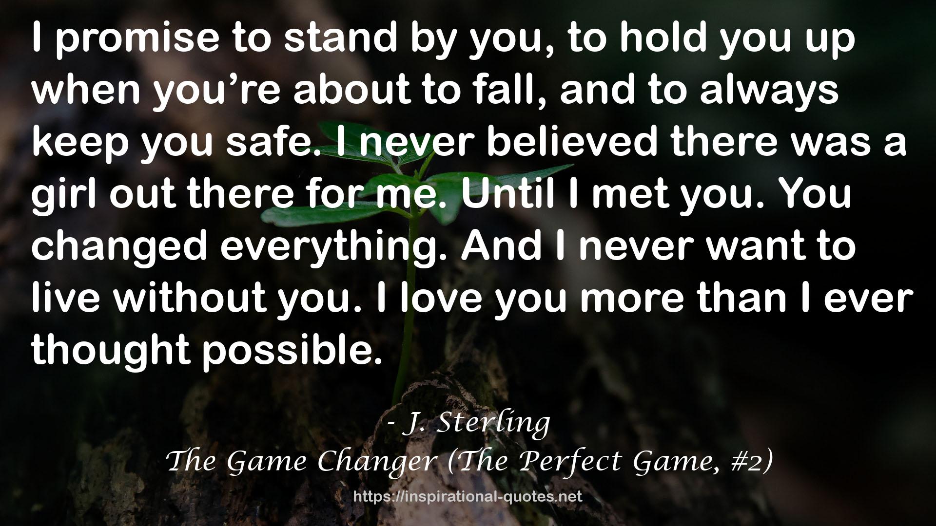 The Game Changer (The Perfect Game, #2) QUOTES