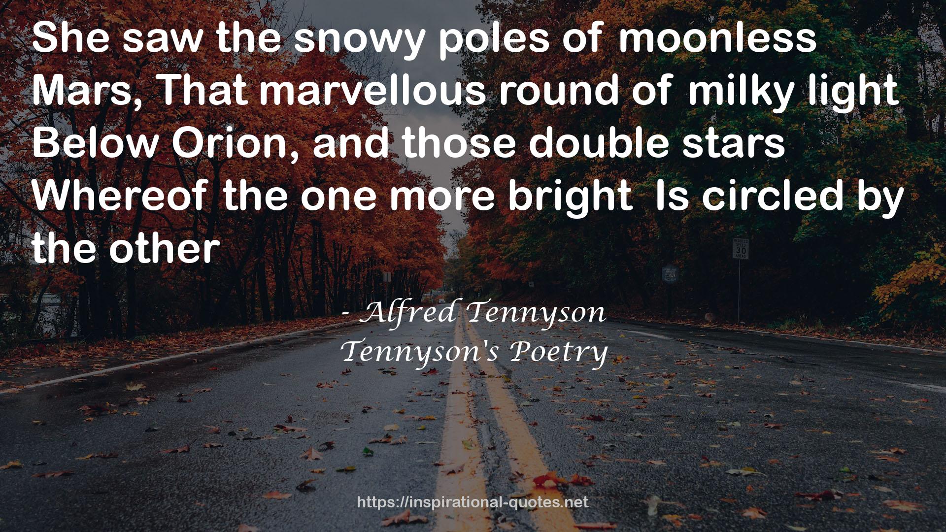 Tennyson's Poetry QUOTES