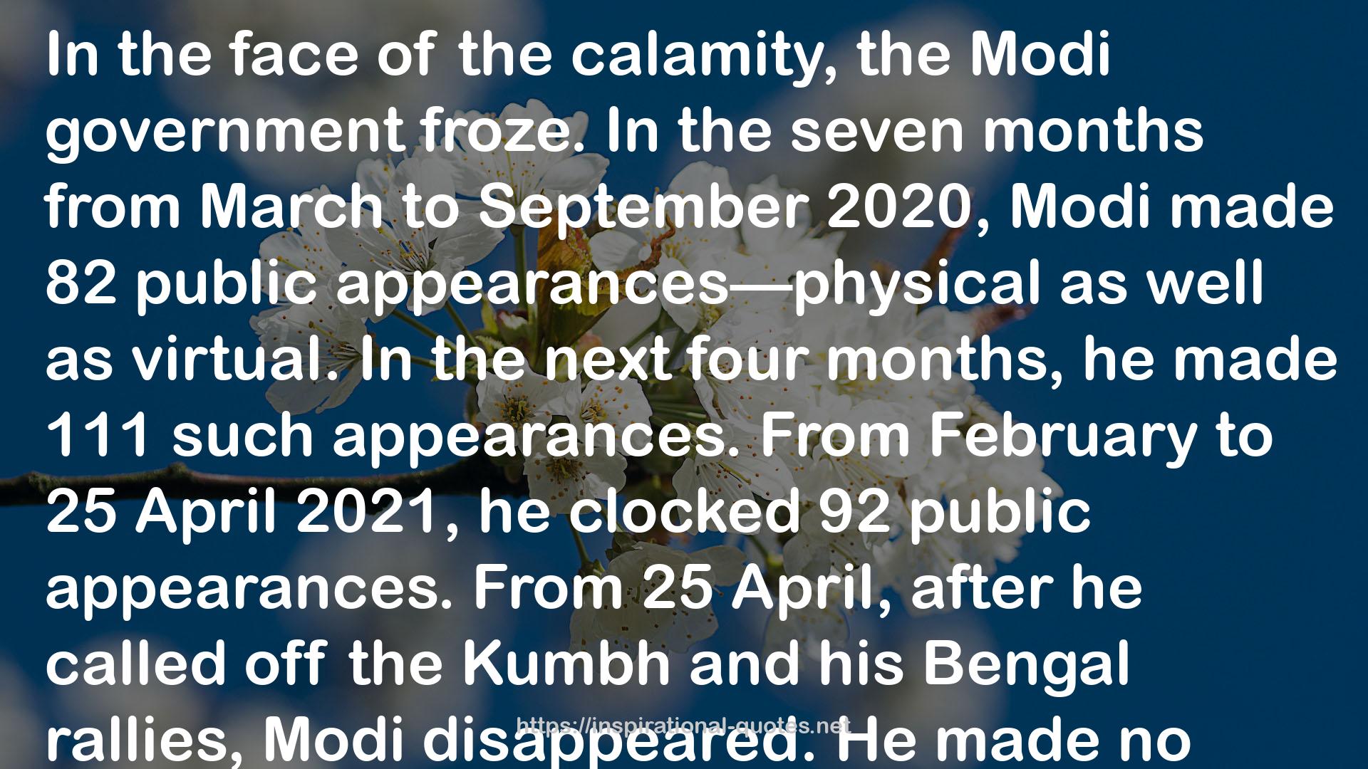 Price of the Modi Years QUOTES